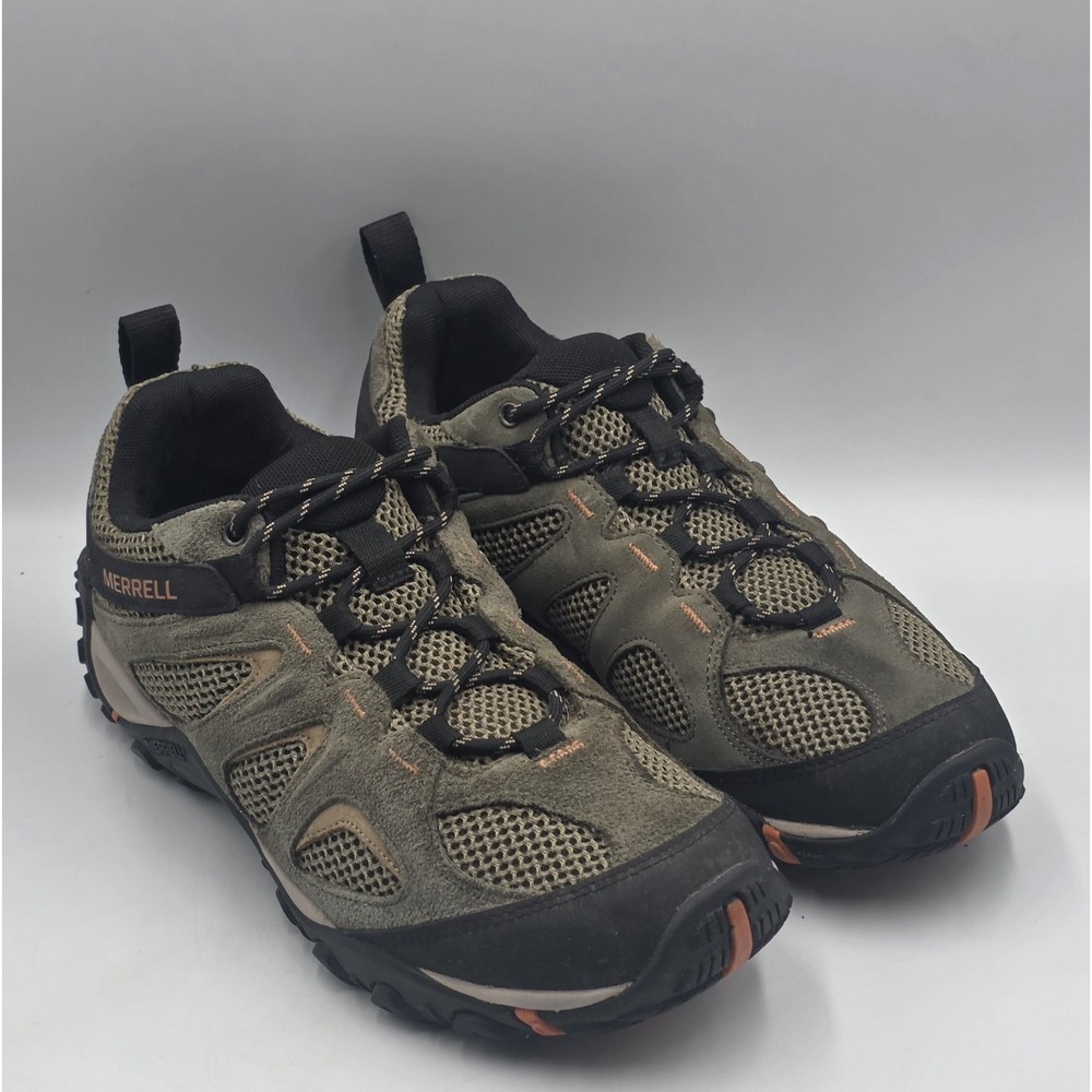 Merrell Yokota 2 J135439 Hiking Shoes Olive Herb Air Cushion Men's Size US 8